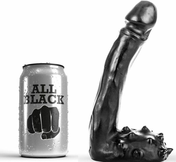 TUDO PRETO - DILDO REALÍSTICO 19 CM